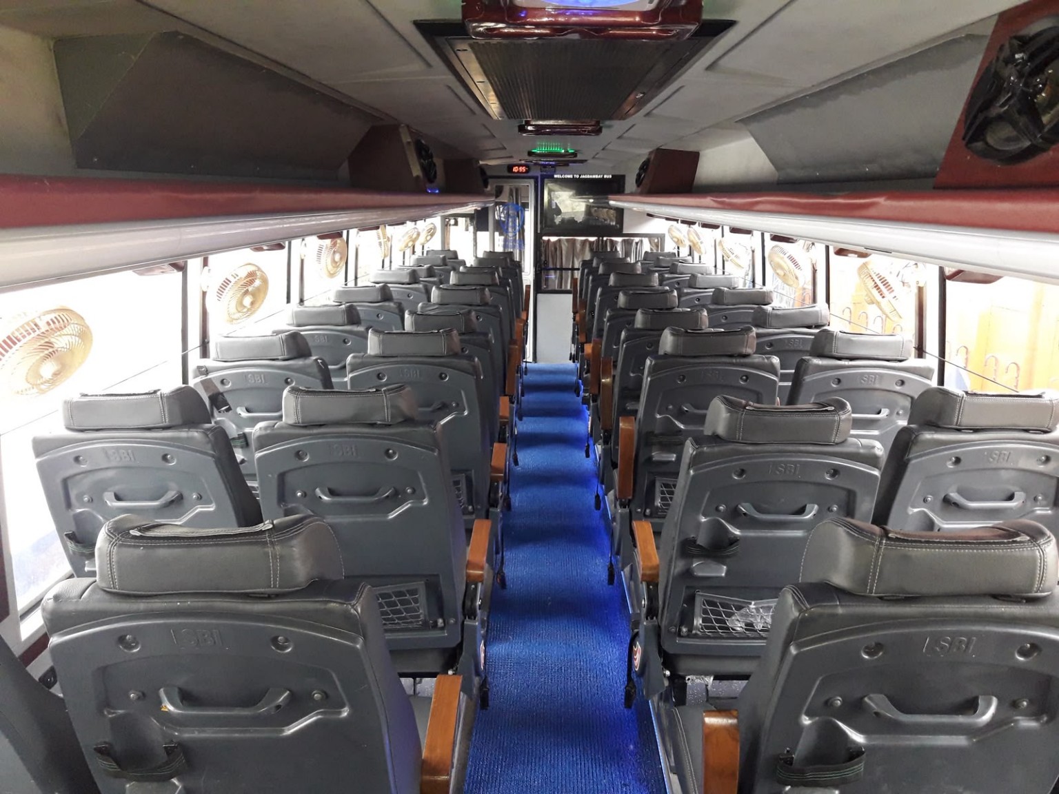 Jagdambay premium bus interior