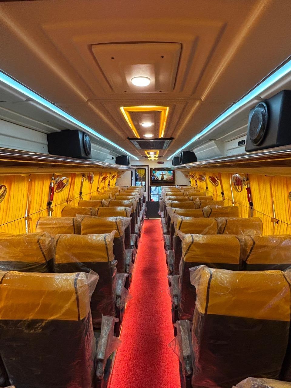 Jagdambay 53 seater interior